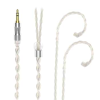 ついに7N 超冷凍製単結晶銅銀メッキ最高スペックリケーブルIE900/3.5mm JSHiFi-藍魔」7N 単結晶銅 & 単結晶銅銀メッキ線 同軸ケーブル